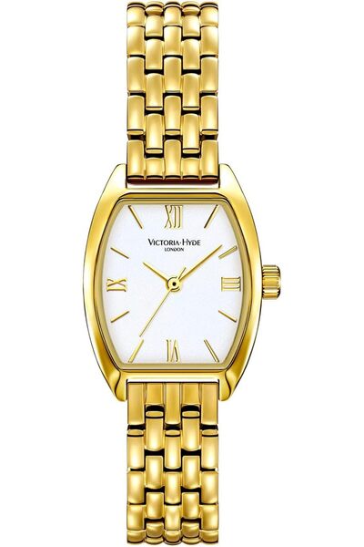 Victoria Hyde Watch for Women - Quartz Tonneau,Sunray Dial,Stainless Steel Br...