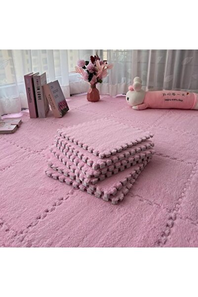 GENERAL Plush Puzzle Foam Floor Mat, Soft Thicken Fluffy Interlocking Square ...
