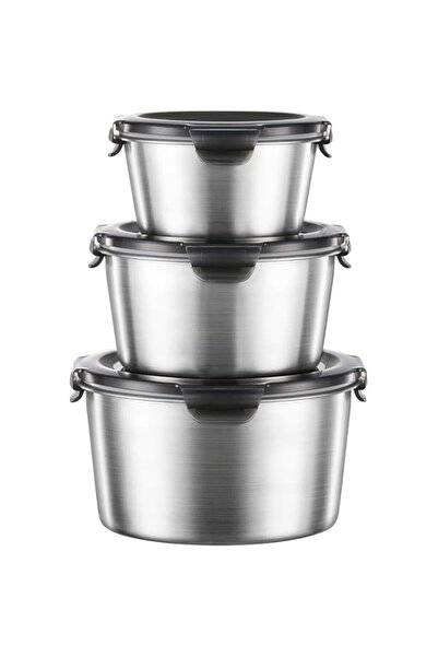 Generic 3pcs Food Storage Containers, Airtight Food Storage Containers with L...
