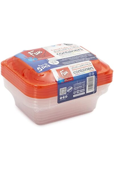 Generic BY AL BAYADER فن Plastic Transparent Container with Citrus Lid 350ml,...