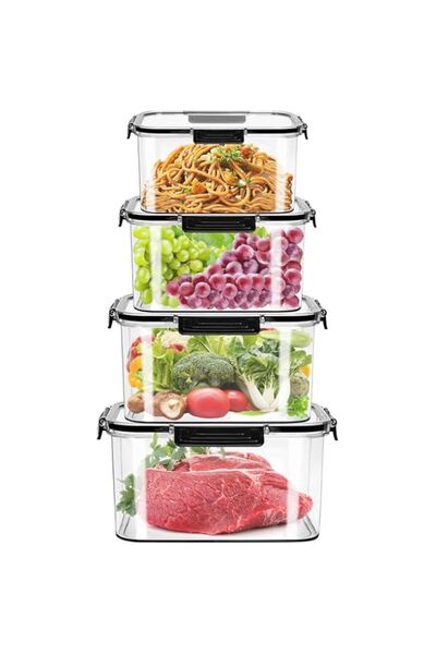 Generic Food Storage Container Set with Upgraded Snap Locking Lids, Reusable ...