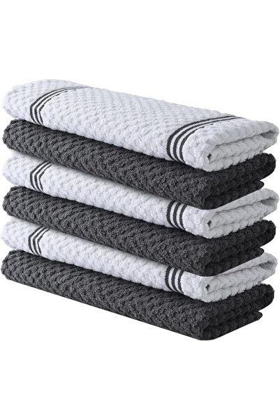 Generic Premium Kitchen Towels – Pack of 6, 100% Cotton 40cm x 70cm Absorbent...