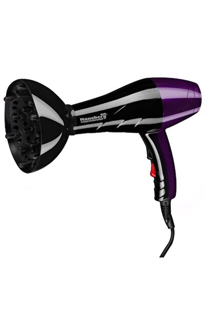 Hausberg Hair dryer, Hausberg, 3 temperature settings, 2 speeds, Black / Purple