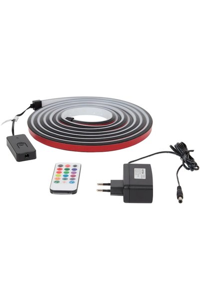 Battle Bandă LED Universală Battletron, Iluminare RGB Dinamică, 300 cm, WI-FI 2.4 GHz, PC, Aplicație, Telecomandă