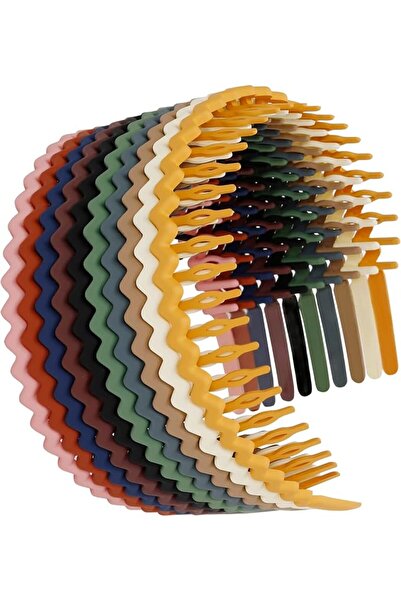 ASKIND Plastic Hair Bands with Teeth, 10 Packs Thin Headbands for Women Girls...