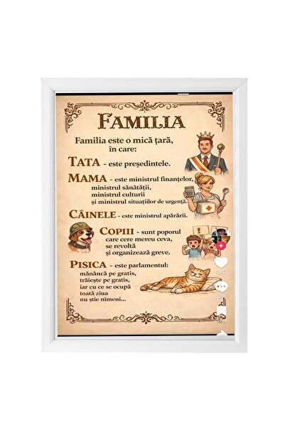MARİ Tablou personalizat ,, Familia"