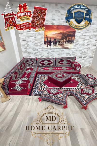 md home carpet Şark Köşesi Oturma Grubu Premium Paket Ev Salon Balkon Oda İçi...