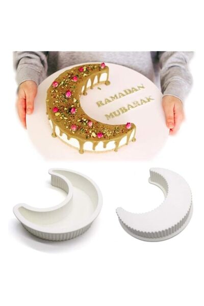 Generic Goodern Ramadan Decorations 3D Moon Shape Silicone Cake Mold Large Mo...
