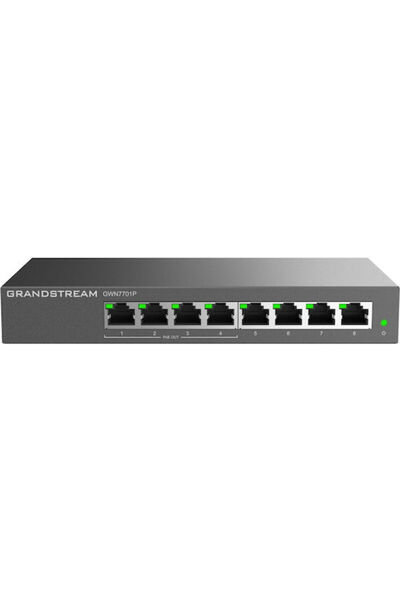 GRANDSTREAM GGWN7701P Μη διαχειριζόμενος διακόπτης L2 PoE+ με 8 θύρες Gigabit...