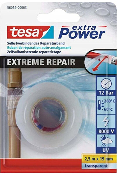Tesa Ticaret Tesa Ταινία Επιδιόρθωσης Υπέρ-Ισχυρής Αντοχής Διαφανής 2.5μ x 19...
