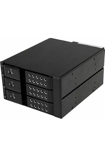 startech 3 Θέσεων Κινητή Βάση Αλουμινίου χωρίς Θήκες για Hot Swap, Μαύρο (HSB...