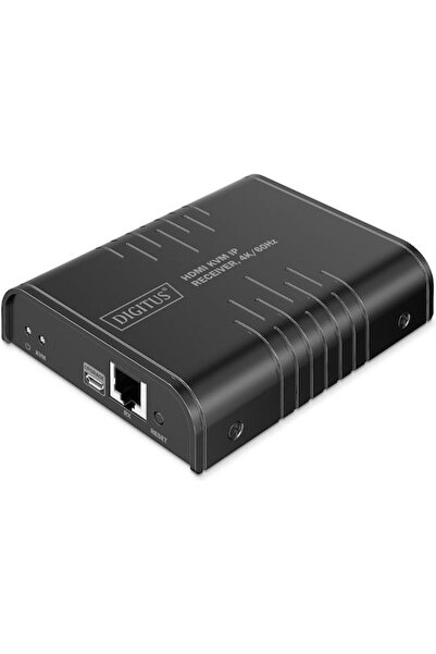 Digitus Διανομέας HDMI Δέκτης KVM IP 4K/60Hz Μαύρο