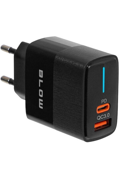 Blow Φορτιστής χωρίς καλώδιο με θύρα USB-A και θύρα USB-C, 20W Power Delivery...