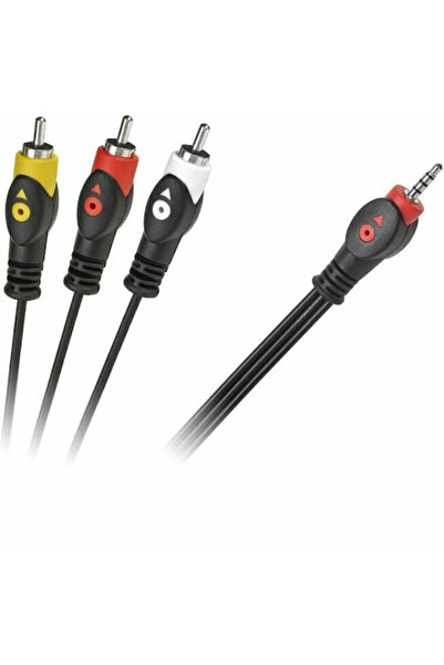 Cabletech Καλώδιο 3.5mm αρσενικό σε Composite αρσενικό 3μ (DM-2851L-3)