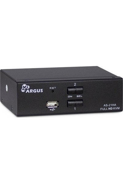 Inter-Tech AS-21HA Διακόπτης KVM & Δεδομένων με Ήχο HDMI USB 2.0 USB-B