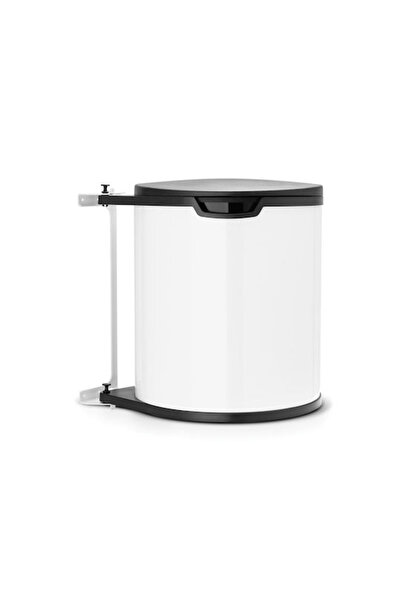 Brabantia Κάδος απορριμμάτων για ντουλάπι, από ανοξείδωτο ατσάλι, λευκός, 15 ...