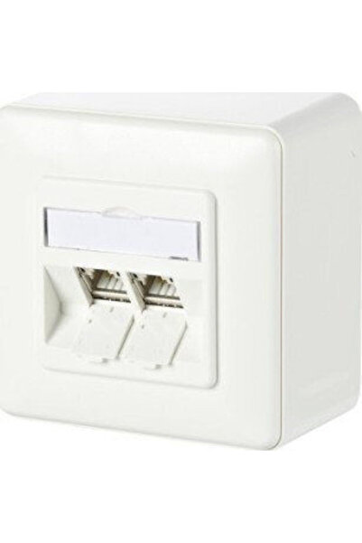 METZ Connect C6amodul Κουτί Τοίχου 2 θυρών 180 Καθαρό Λευκό Ral9010