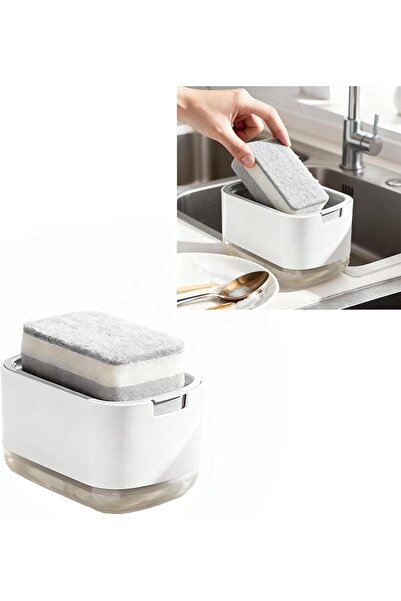 GoodTool Soap Pump Dispenser, Detergent Press Box, Kitchen Sponge Holder, Kit...