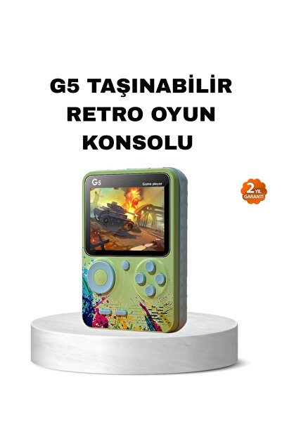Eco Lounge G5 Retro Oyun Konsolu 500 Klasik Oyunlu 3 İnç HD Ekran ve TV Bağlantılı