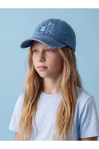 LC Waikiki Trendlucky Girl's Cap with Stitch Embroidery and Contrast