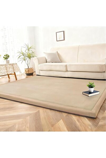 GENERAL Large Coral Velvet Play Mat Foam Padded Playmats 2CM Washable Non-Sli...