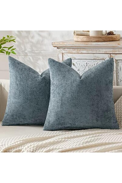 Generic Chenille Cushion Cover Throw Pillow Covers 45 x 45 CM Pack of 2 Moder...