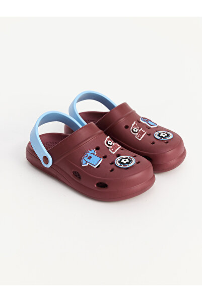 LC Waikiki Alita City Football Printed Boys' Beach Sandals with Difference in...