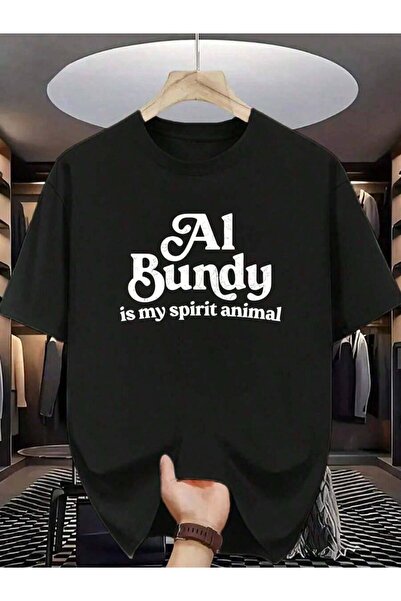 25W Design Al Bundy Is My Spirit Animal Humorous Graphic Tee Casual Crew Neck...