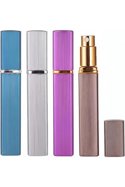 ToolHouse مجموعة من 4 زجاجات عطر صغيرة قابلة لإعادة التعبئة، زجاجة رذاذ محمول...