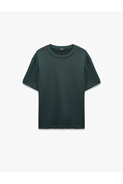 Koton Crew Neck Short Sleeve Basic Oversize T-Shirt