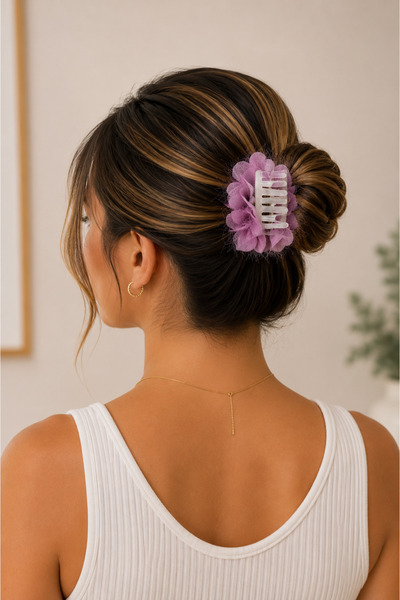 Weweus Women's Premium Lilac Flower Buckle