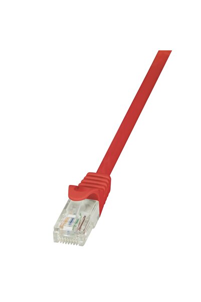 LogiLink PATCH CORD UTP Cat5e, cupru-aluminiu, 0.25 m, rosu, AWG26, "CP1014U"...