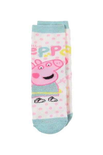 Sun City Fashion Group Αντιολισθητικές κάλτσες "Peppa pig" λευκές