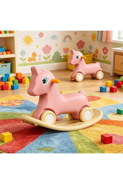 JCB CHIC حصان هزاز JCB_CHIC 2 في 1 للأطفال من سن 1-3 سنوات، دراجة توازن قابلة...