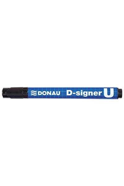 donau Permanent Marker, Varf Rotund 2-4Mm, Corp Plastic, D-Signer U - Negru, ...