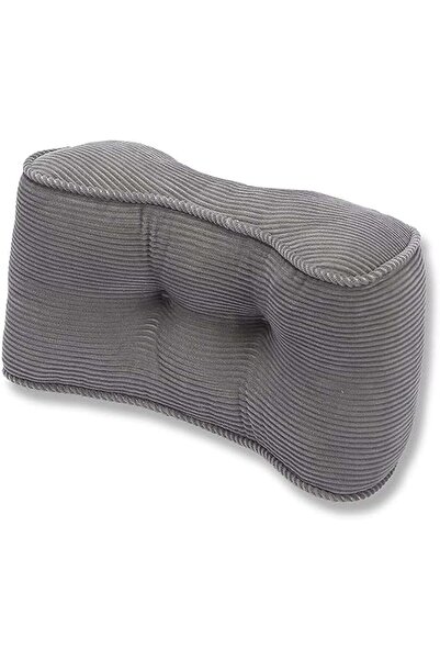 Yelajoy Grey Lumbar Support Pillow, Ergonomic Back Cushion for Chair, Office ...