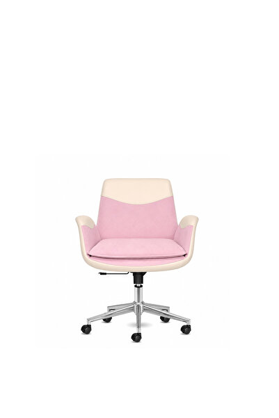 Calitte Personel Çalışma Koltuğu | Storm | Pembe Krom