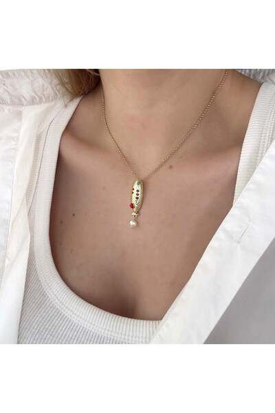 Alice İsstanbul Stone Crushed Fish Necklace