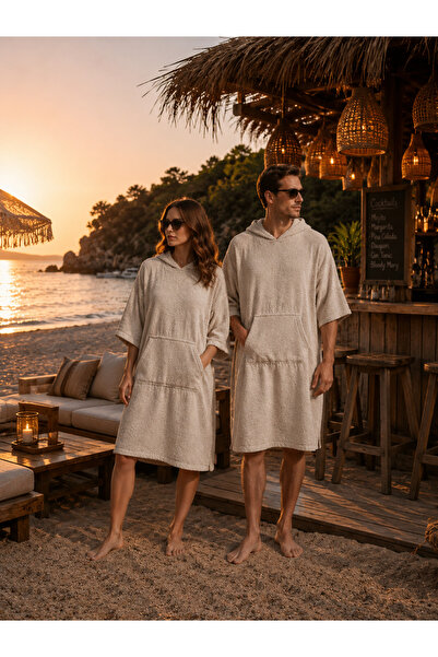 Packho Havlu Panço - Unisex Kapüşonlu Plaj Pançosu - Yetişkin Surf Panço - Ha...