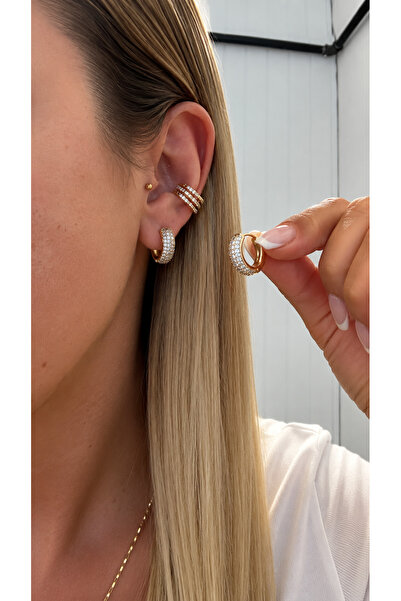 GLARE JEWELRY CO Design with Stones on the Front Side Luxury Zircon Stone Jew...