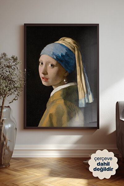 Persona Istanbul Johannes Vermeer "İnci Küpeli Kız" - Sanat Posteri (Çerçevesiz)