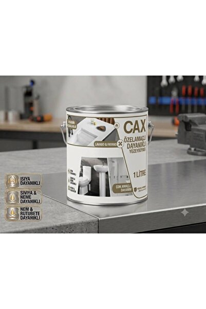 caxcolors CAX Dayanıklı Özel Yüzey Boyası 1 L - Su , Nem ve Isı Dayanımlı Fay...