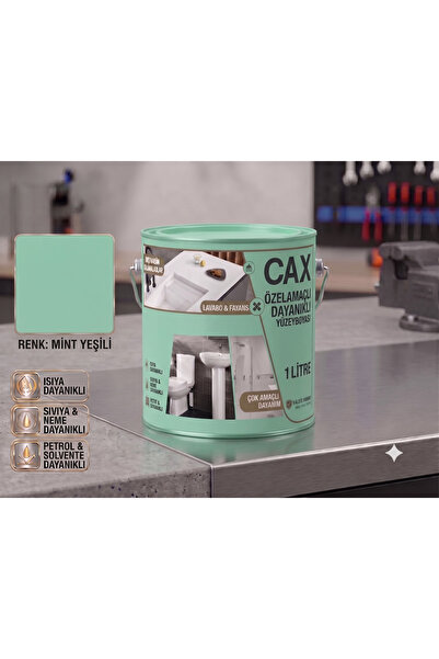 caxcolors CAX Dayanıklı Özel Yüzey Boyası 1 L - Su , Nem ve Isı Dayanımlı Fay...