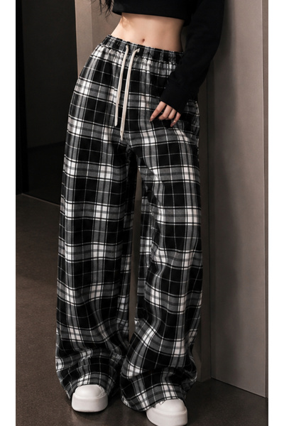 DENOKMODA Y2K Unisex Plaid Tracksuit