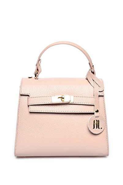 SimpleFind Anna Luchini Geanta piele -Angelina-Roz pudra,Geanta de mana piele...