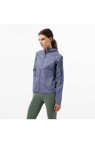 Salomon Bonatti Waterproof Kadın Mavi Yağmurluk