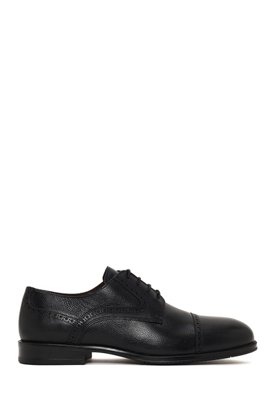Derimod Men's Black Lace-Up Leather Classic Shoes Wm750036Dk