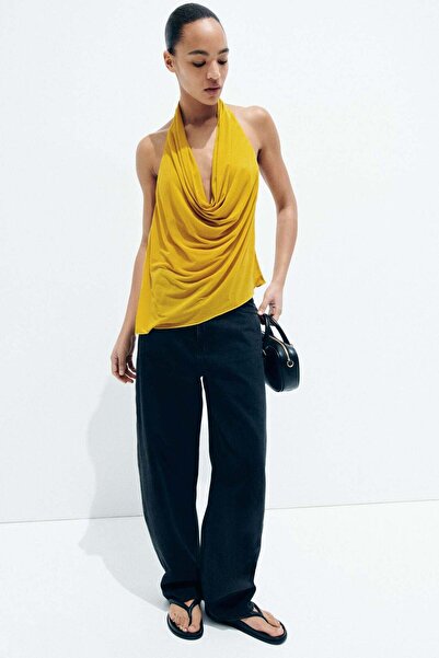 H&M Asymmetric halterneck top