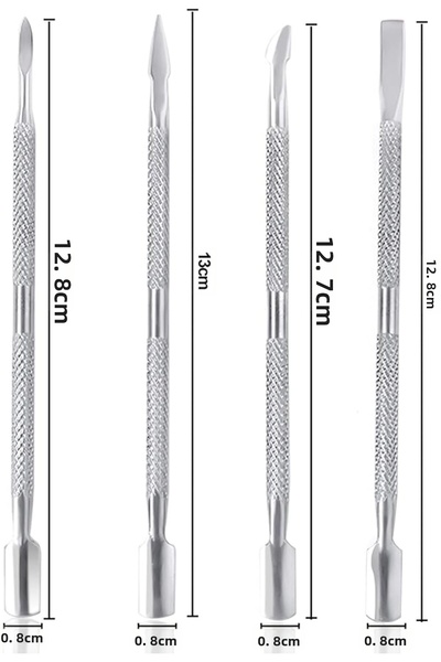 Transformacion Professional Steel Kronk Set Nail Cleaner Cuticle Pusher and Cleaner 723170