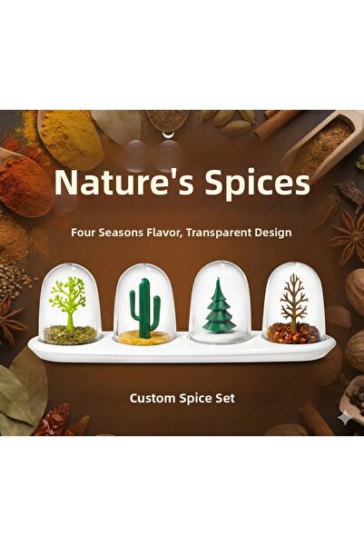 silky glows Seasoning Shakers Four Seasons Spice Rack